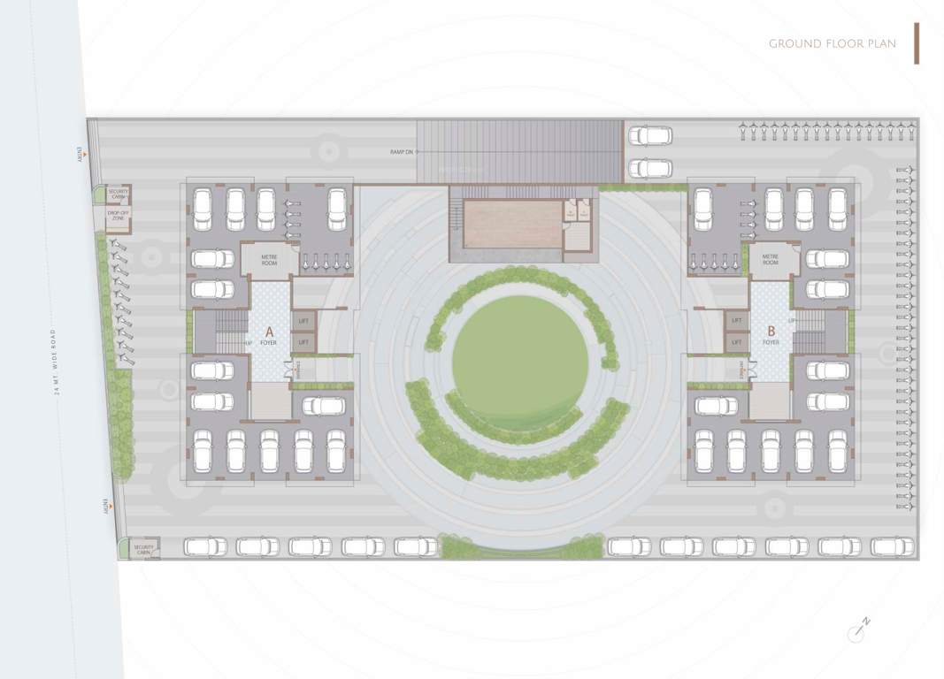  royal living Block A Cluster Plan for ground Floor