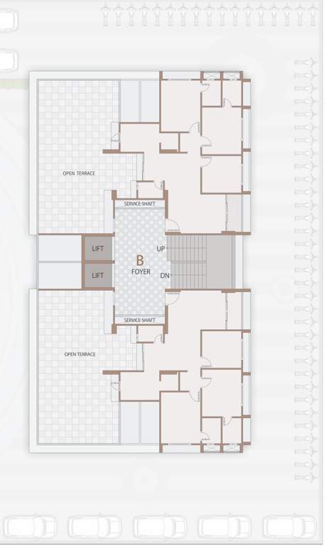  royal living Block B Cluster Plan for 14th Floor