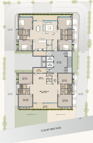  sharnam-aries Tower A Cluster Plan from 1st to 7th Floor
