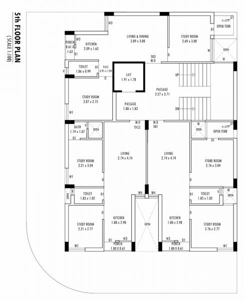 Block A Cluster Plan for 5th Floor elegance Block A Cluster Plan for 5th Floor