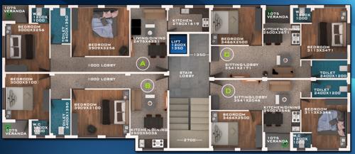  bhumi-1 Bhumi 1 Cluster Plan For Typical Floor