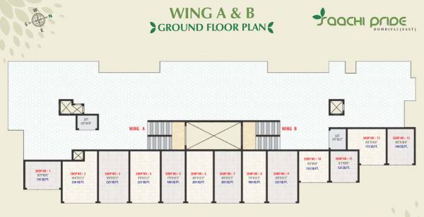  saachi-pride Block A And B Cluster Plan For Ground Floor