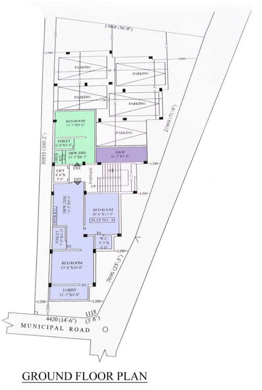  anusha apartment Anusha Apartment Cluster Plan For Ground Floor