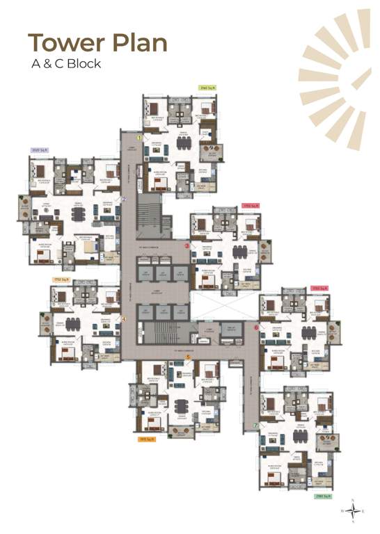  one odyssey Block A To C Cluster Plan