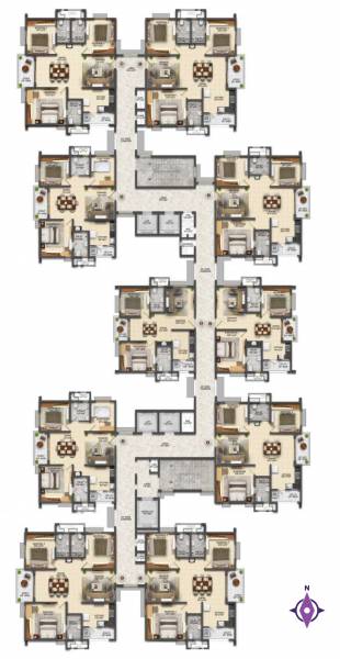  one-symphony Block C And E Cluster Plan For Typical Floor Plan