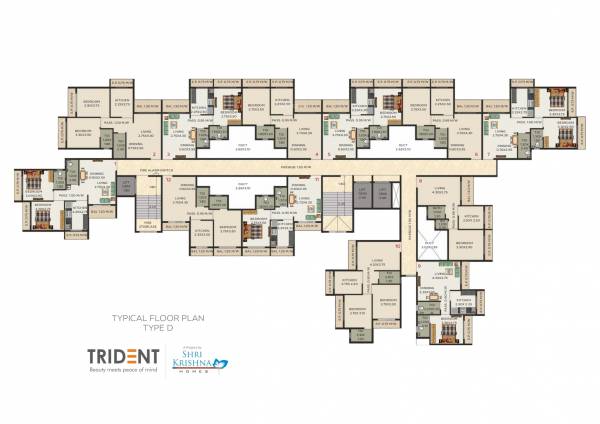  trident-towers Trident Tower Type D Cluster Plan