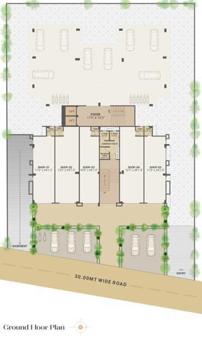  amaan-residency Amaan Residency Cluster Plan for ground Floor