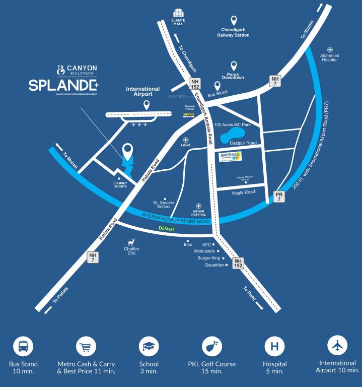 splande plus Location Plan