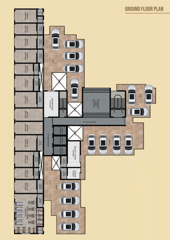  sunshine enclave Sunshine Green Park Bldg No 9 Cluster Plan for ground Floor