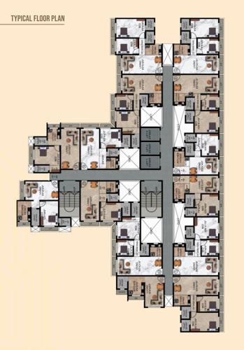  sunshine-enclave Sunshine Green Park Bldg No 9 Typical Cluster Plan