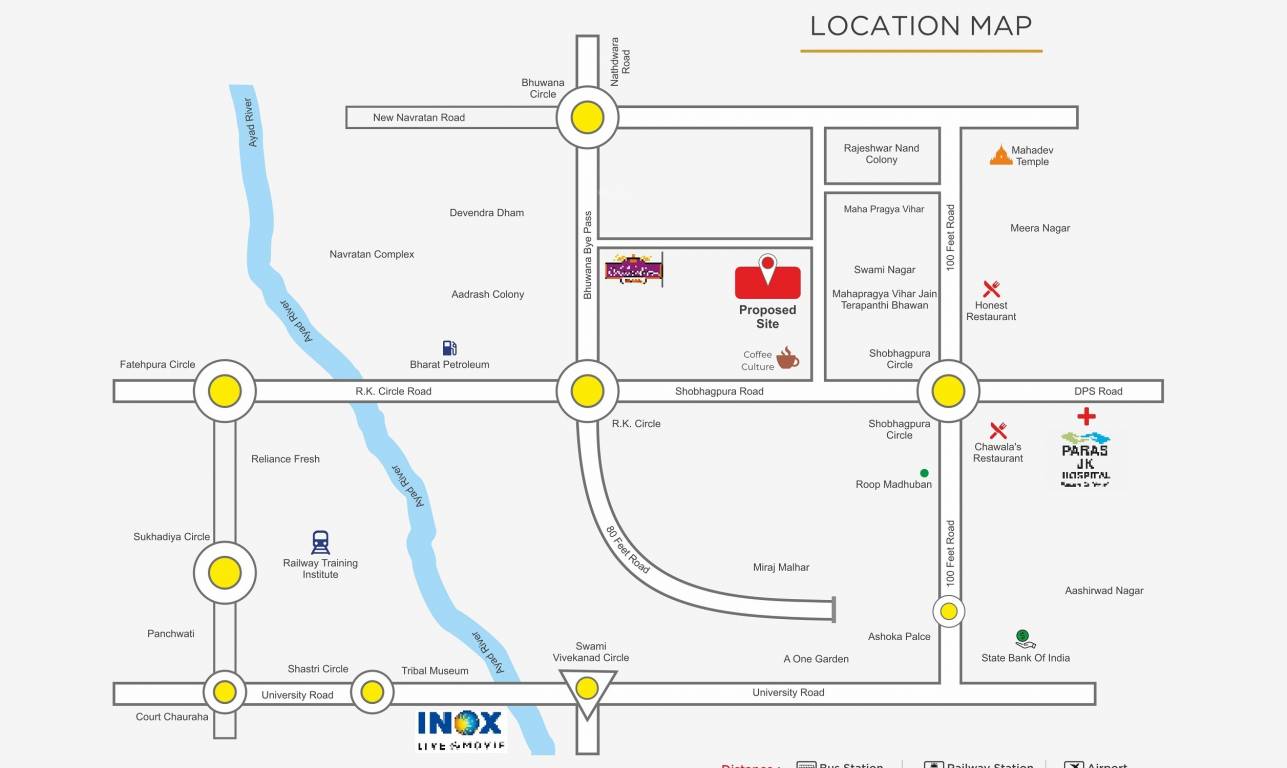 exotica Location Plan