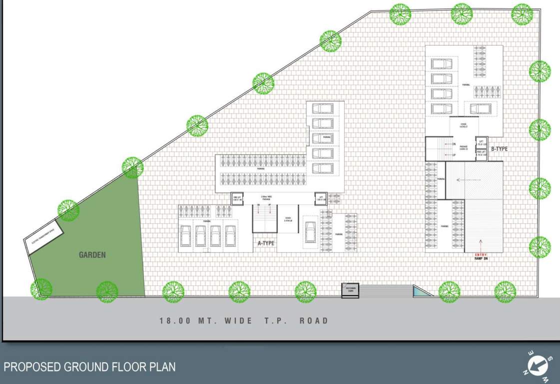  milestone utsav Block A And Block B Cluster Plan for ground Floor