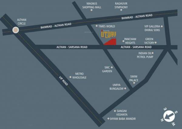  milestone-utsav Location Plan