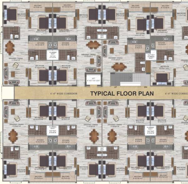  residency Vinayak Residency Cluster Plan