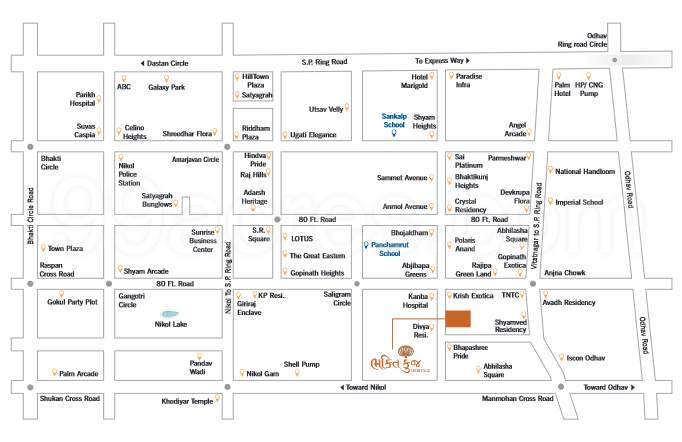  bhaktikunj heritage Location Plan