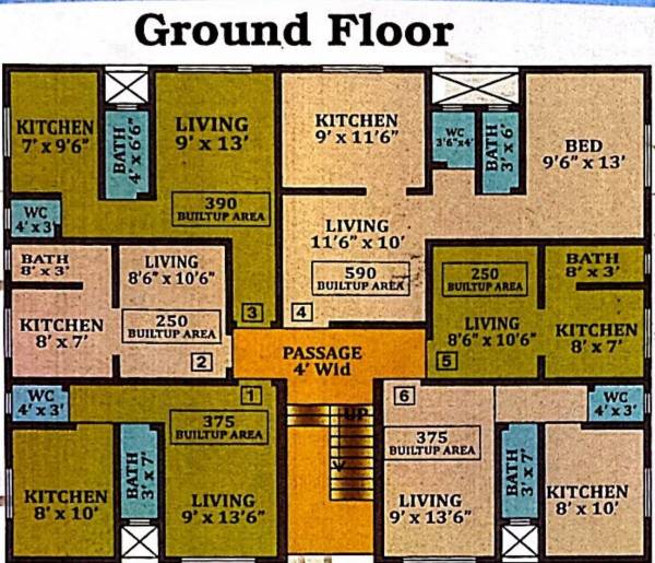  complex Block C Cluster Plan For Ground Floor