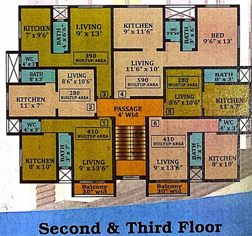  complex Block C Cluster Plan From 2nd to 3rd Floor