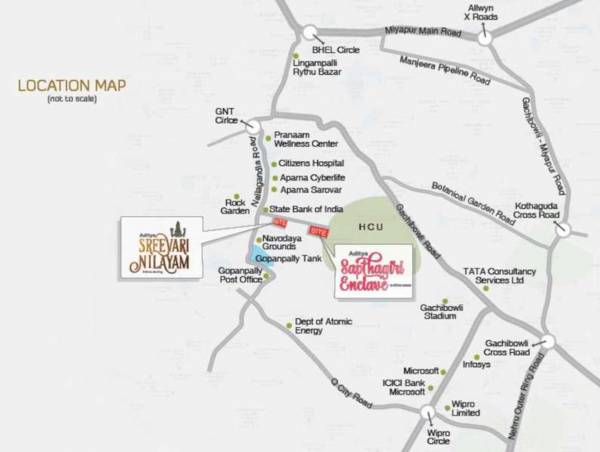  saptagiri-enclave Location Plan