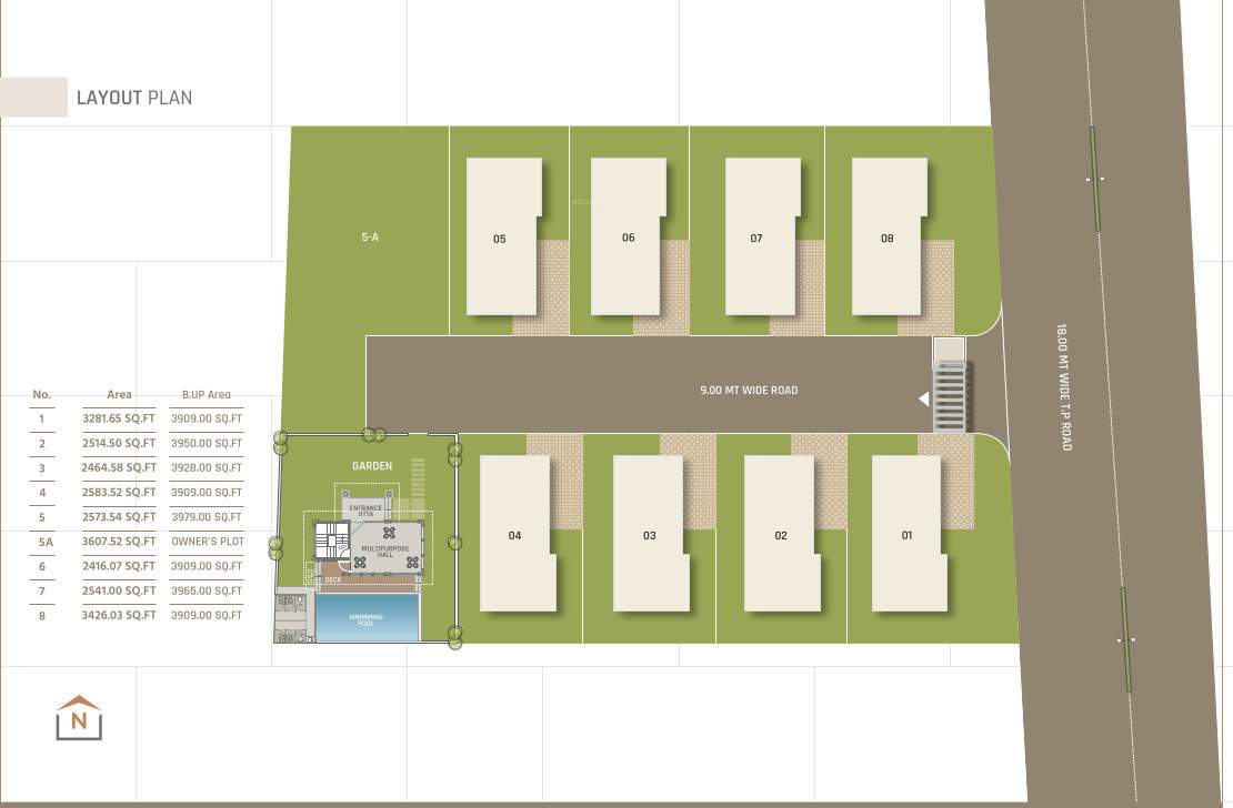  seven9 sky villa Layout Plan