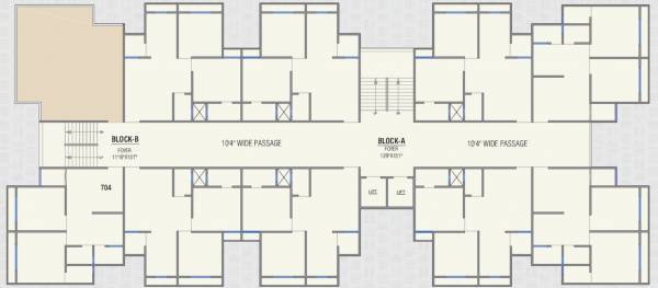  residency Block A and B Cluster Plan for 7th Floor