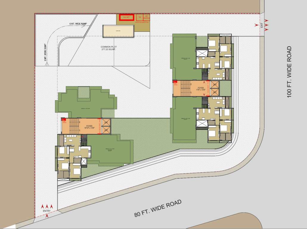  paarijat skyz Block A and B Cluster Plan for 12th Floor