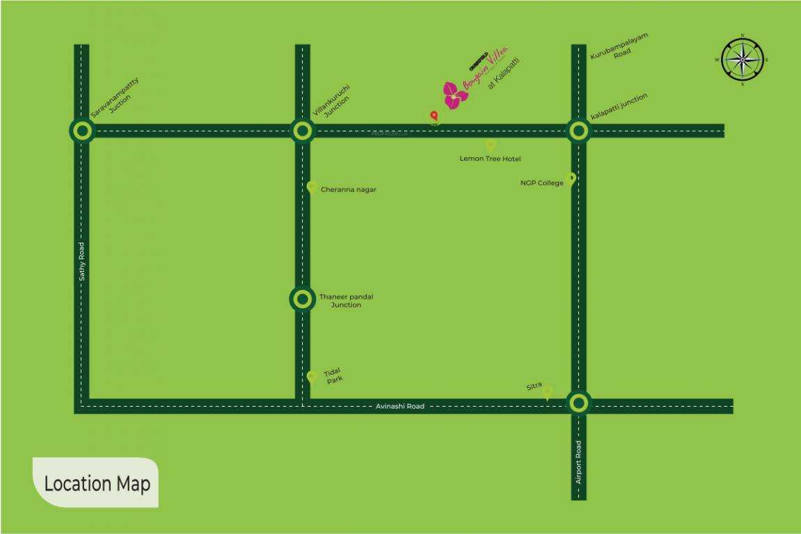  bougainvillea apartment Location Plan