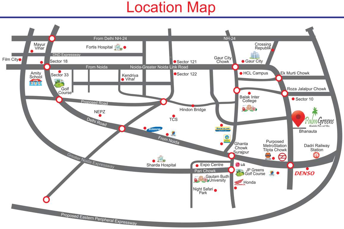  greens Location Plan