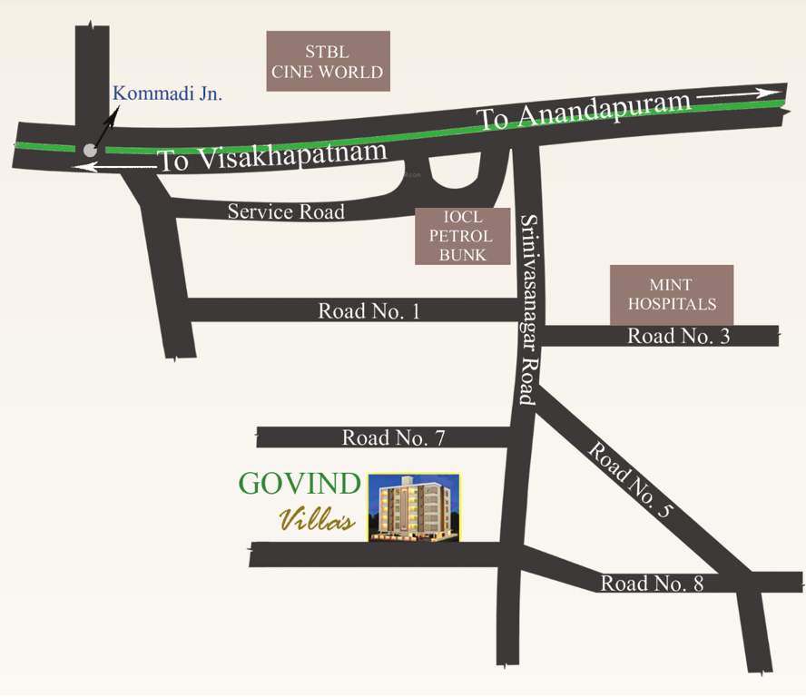  govind villas Location Plan