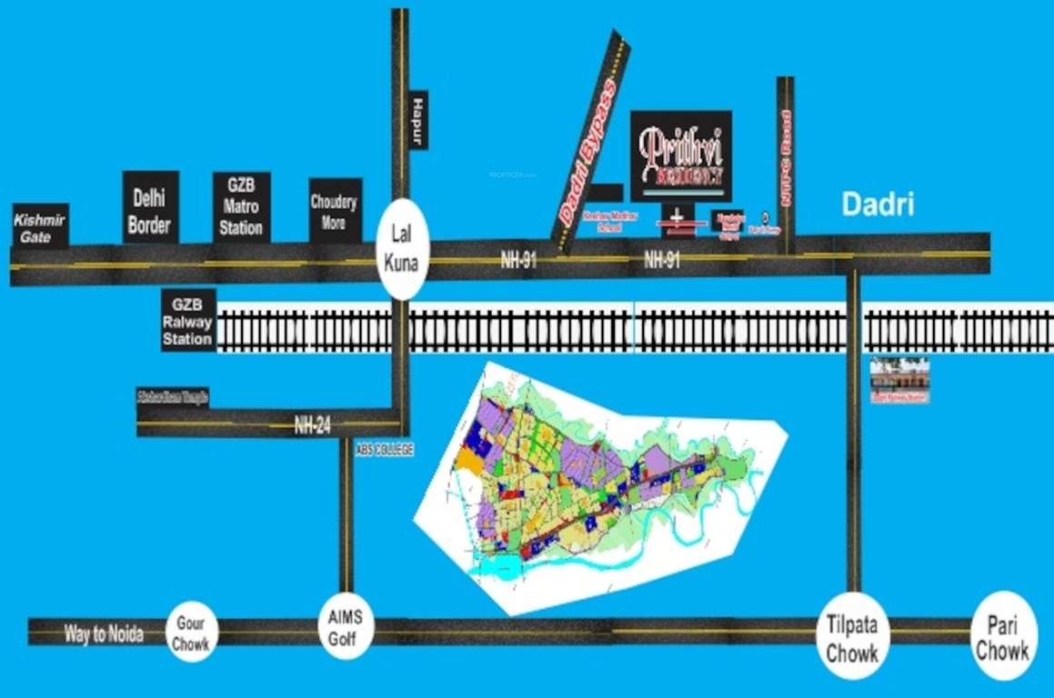  prithvi residency Location Plan