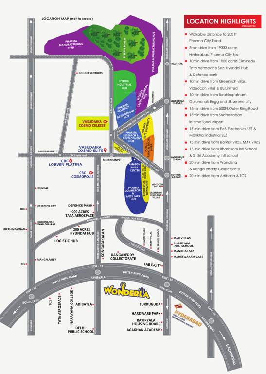  cosmo celesse  Location Plan
