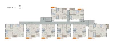  delight Block A Typical Floor Cluster Plan