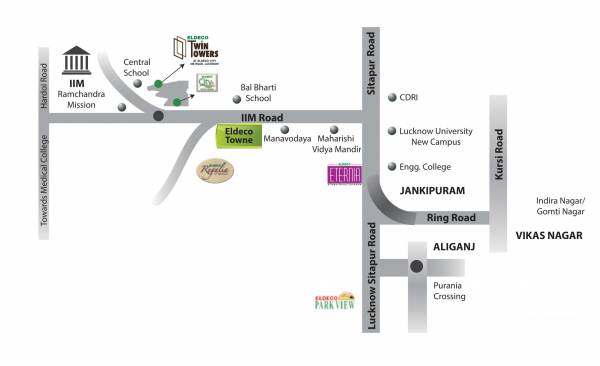  twin-towers Location Plan