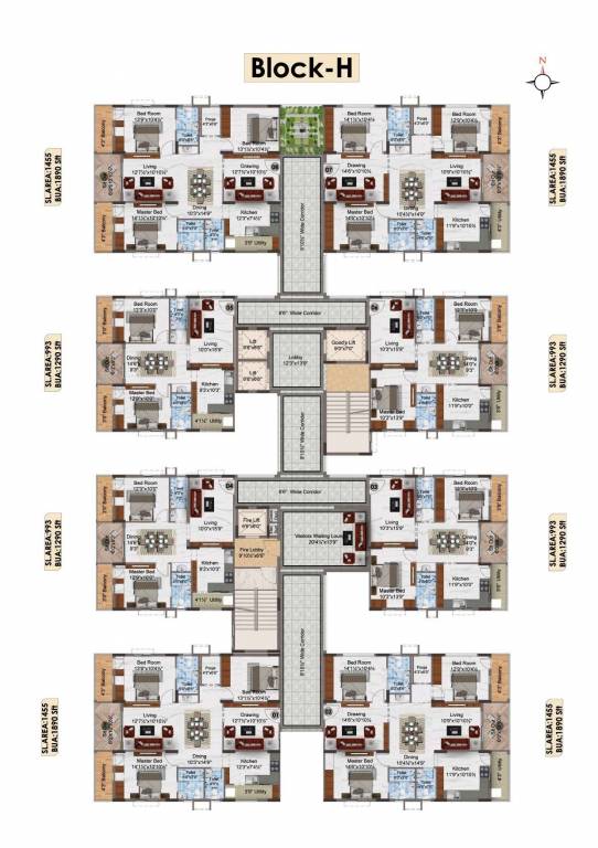  the elite Block H Cluster Plan