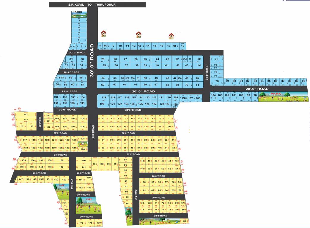  v p swamy nagar fortune Layout Plan