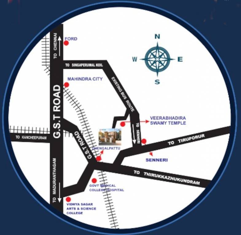  v p swamy nagar fortune Layout Plan