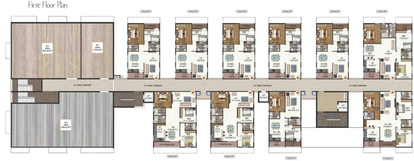  titania Prime Titania Cluster Plan for 1st Floor