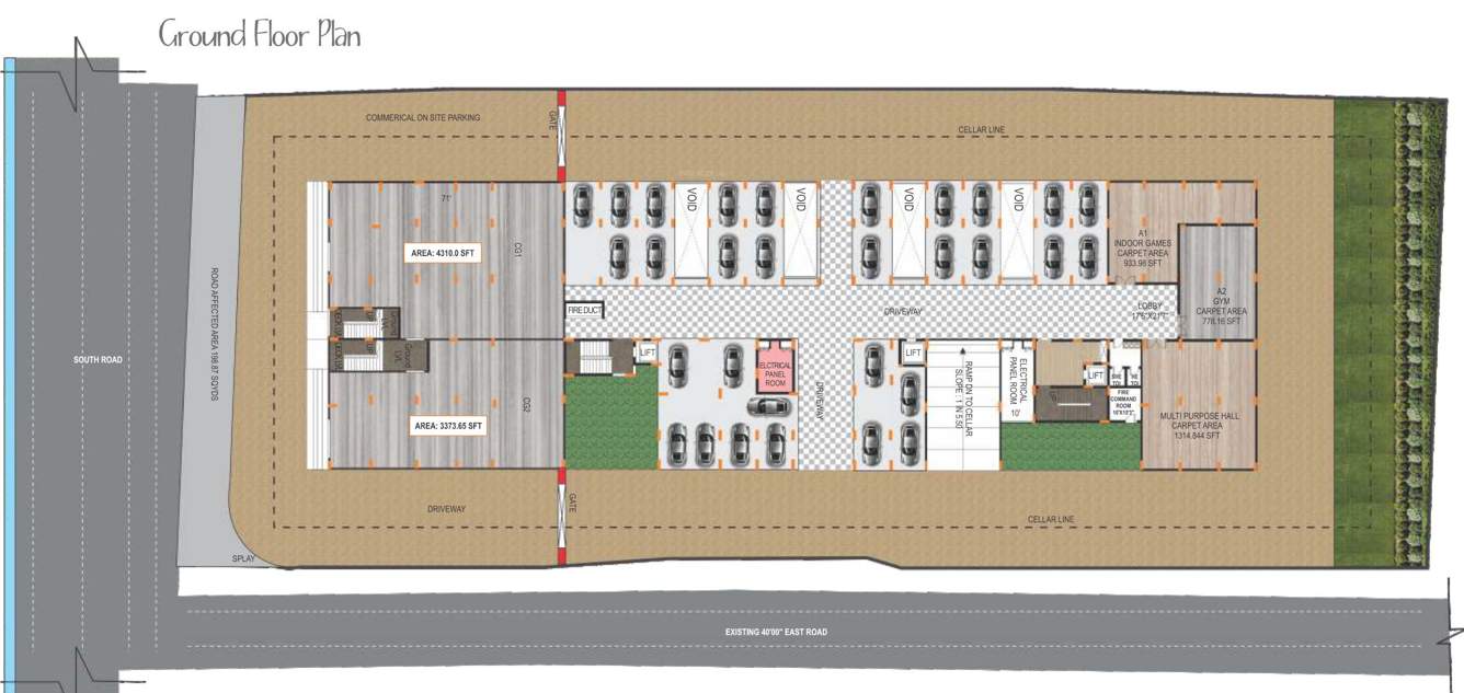  titania Prime Titania Cluster Plan for ground Floor