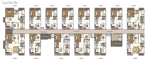  titania Prime Titania Cluster Plan from 1st to 9th Floor