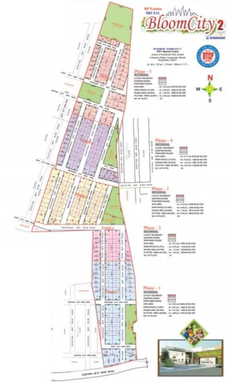  sri sai bloom city 2 ph 1 Layout Plan