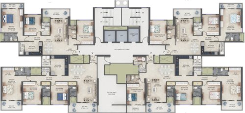  estia-phase-ii Wing C Cluster Plan From 6th To 16th Floor