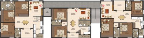  s-amra Pagadala S Amra Cluster Plan from 1st to 6th Floor