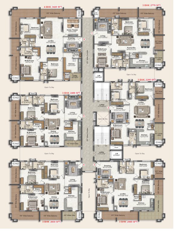 green leaves aura Cluster Plan
