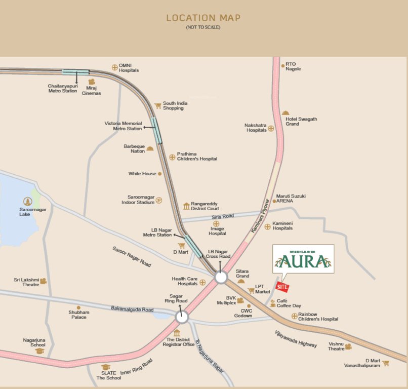  green leaves aura Location Plan
