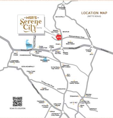  msrs serene city Location Plan