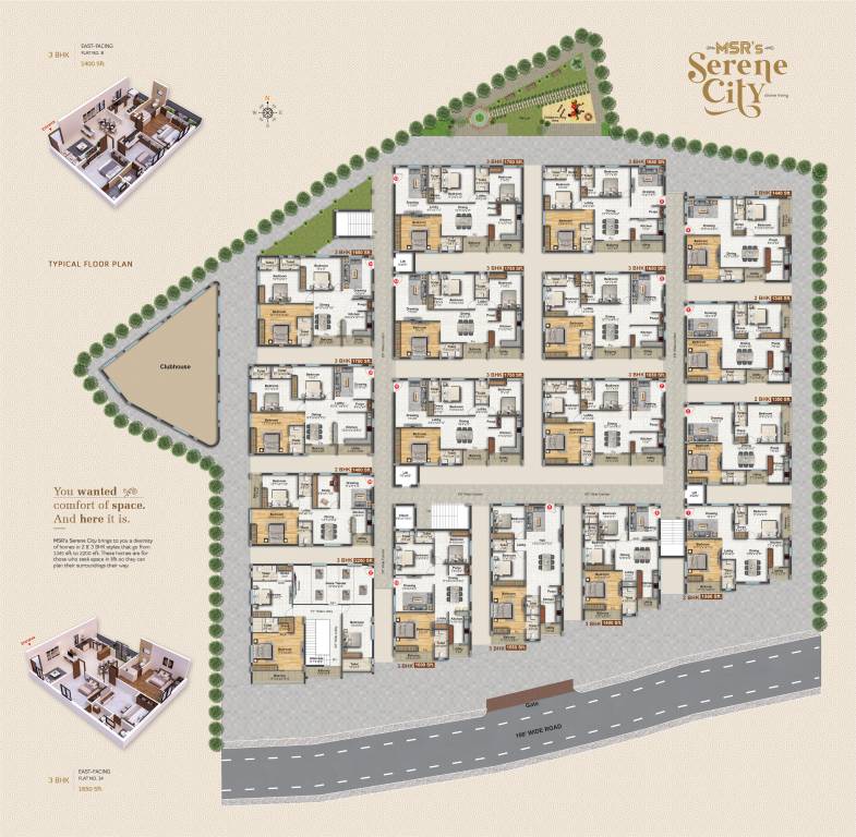  msrs serene city Master Plan