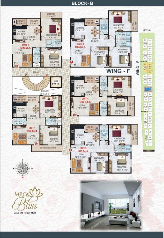  mrg bliss Wing F Cluster Plan