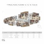 Purva Orient Grand Cluster Plan from 12th to 20th Floor  purva-orient-grand Purva Orient Grand Cluster Plan from 12th to 20th Floor
