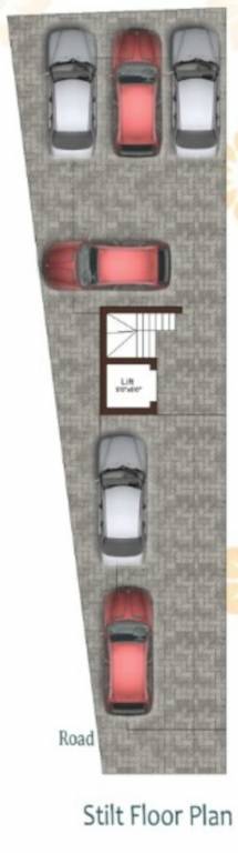  as apartment Block A Stilt Cluster Plan