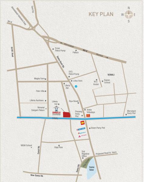  shreeji-sharnam Location Plan