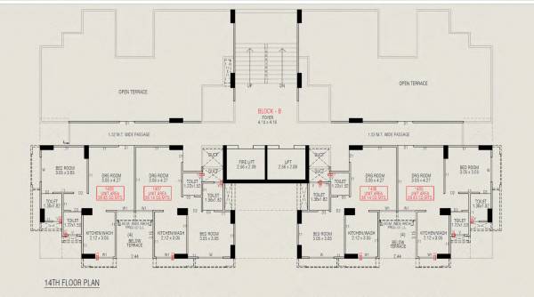  hr-evernest B Cluster Plan for 14th Floor